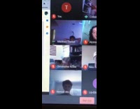 Student zoom class lean chair breaks 