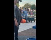 Woman sells bag live stream at playground