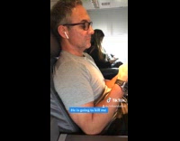 Wife surprises husband plane announcement birthday