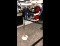 Drunk santa gets pulled to the side by TSA security at airport