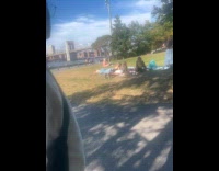 Collab WINY - Naked man having picnic at park