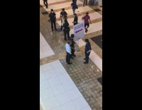 Woman without face mask arrested Singapore mall