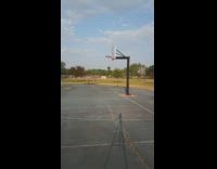 Man Shoots Ball inside Ring without Vision