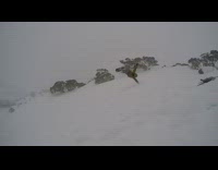 Man Flips too Much While He Snowboards