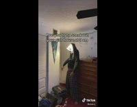 Man Pretends Badly to be Lamp and Skips