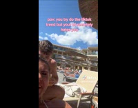 ClipsIG - Man Pours Juice from his Mouth to Ladys