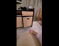 Cabinet door closed and makes heavy sound