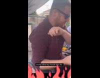 Friends tries to eat the hot sauce