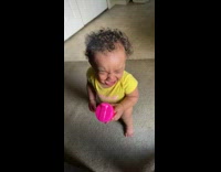 Baby screams when told it cant eat airpods 