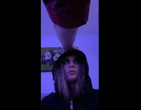 Collab BitchIG2 - Mom praying hand on girls head in blue room