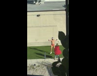 Collab IITW - Man red briefs Santa hat dance video