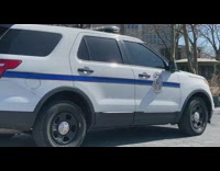 Three ladies and guy dance at park 