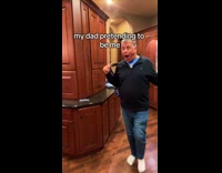 Dad pretending to be daughter 