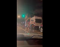 Collab WINY - People ride bike tall seat at street Part 1