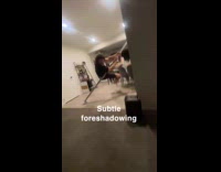 Man falls from dancing on pole 