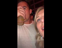 Woman asks couple if they are going to make out 