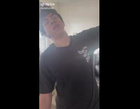 Skit where guy dramatically skips chores to play video games