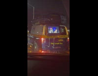 Van in Hazzard with TV Outside Plays Video