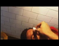 red shirt kid attempts backflip off metal shed and lands on face