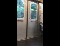 Man plays music out loud on boom box on the train, passenger gets annoyed 