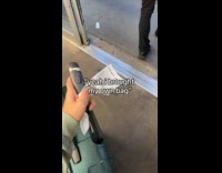 Submitter brought luggage as grocery bag