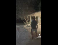 Guys on roof singing for fake funeral 