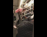 Collab Subway Creatures - Guy Tries to Deescalate Fight Between Little Person and Bully 