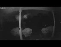 Blackout in the whole neighborhood caught in the door security camera