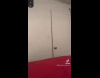 Guy reacts to woman breaking in 