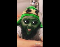 Collab FunBestVids - Alien filter guy green tmnt beanie hat