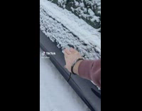 Man Unplugs Car then Struggles to Open Door