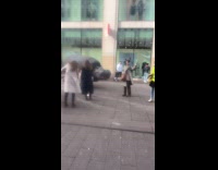 High man thought he is tripping seeing hippo costume 