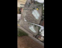 Guy opens car door for woman 