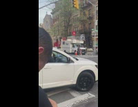 White Van Plays Song with Windows Down 