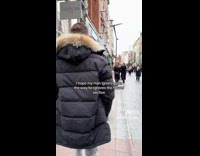 Collab ClipsIG - Boyfriend black jacket ignore flowers on street