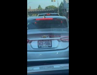 Collab winy - Angry message sticker on the back of car