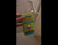 Guy shake garfield box to call cat