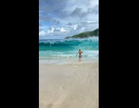 Collab Clips mpugc - Guy runs knocked by wave