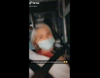 EMT raps to song with patient in ambulance