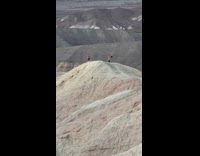 Collab IITW - Woman in black thin bikini poses at the Death Valley Part 2