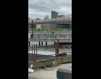 Woman black bikini robe photo shoot park