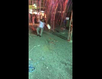 Guy breaks wooden swing seat falls fail 