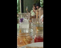 Two girls in one table with different photo shoot