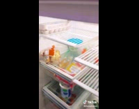 Guy looks for something to eat finds candy 