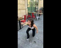 Collab Clips mpugc - Girl drinking her mimosa stops for skating spiderman