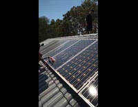 Man steps on skylight roof fell down