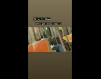 man plays small horn at one in the morning