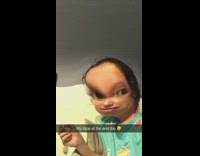 Girl uses filter that makes her forehead look big