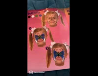 Collab ZarSubmissions - Dad lets daughter paint butterfly on face