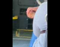 Random guy touch foot on bus ride